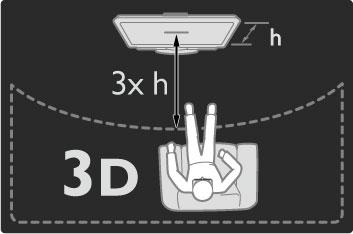 Nyomja meg a h (F"menü) gombot és válassza ki a 3D Blu-ray lemezlejátszót, vagy válassza a TV-nézés lehet"séget és keressen egy TV-csatornát. A 3D indítása A TV jelzi, ha a 3D rendelkezésre áll.