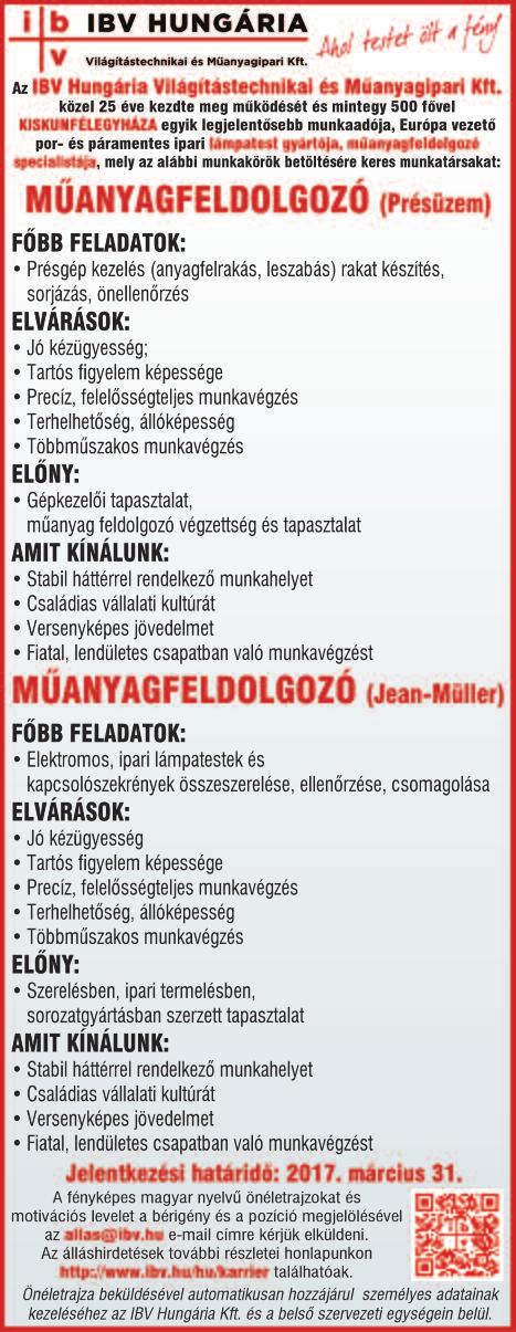 Betakarítógép kezelésében szerzett tapasztalat előnyt jelent. Jelentkezését a 06-20/259-9915-ös telefonszámon várjuk. Nem dohányzó hölgyeket keresek FENYŐTOBOZ SZEDÉSÉHEZ.