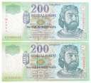 5000 Forint prefix J C:UNC Adamo F52M,F52 1995.