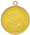 Saint George hallmarked Au commemorative medallion in hallmarked Au frame (24Ct gold), with