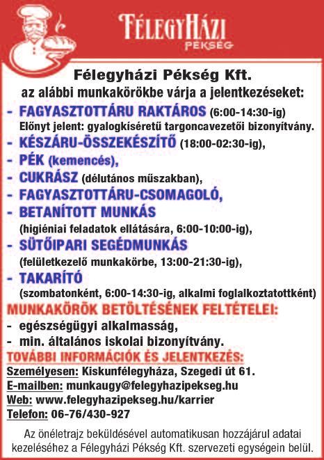 : 06-20/801-6318 Józan életű SZOBAFESTŐ és HOMLOKZATI HŐSZIGETELŐ szakember munkatársat keresek állandóra. Bérezés személyes megbeszélés tárgya. Tel.