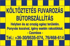 : 06-20/464-6009 ÁRUSZÁLLÍTÁS FUVAROZÁS, KÖLTÖZTETÉS zárt kisteherautóval hétfőtől vasárnapig helyben és az ország egész területén. Tel.