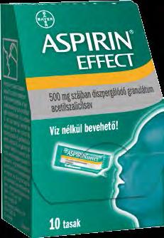Aspirin Ultra 500 mg bevont Aspirin Effect 500 mg szájban diszpergálódó