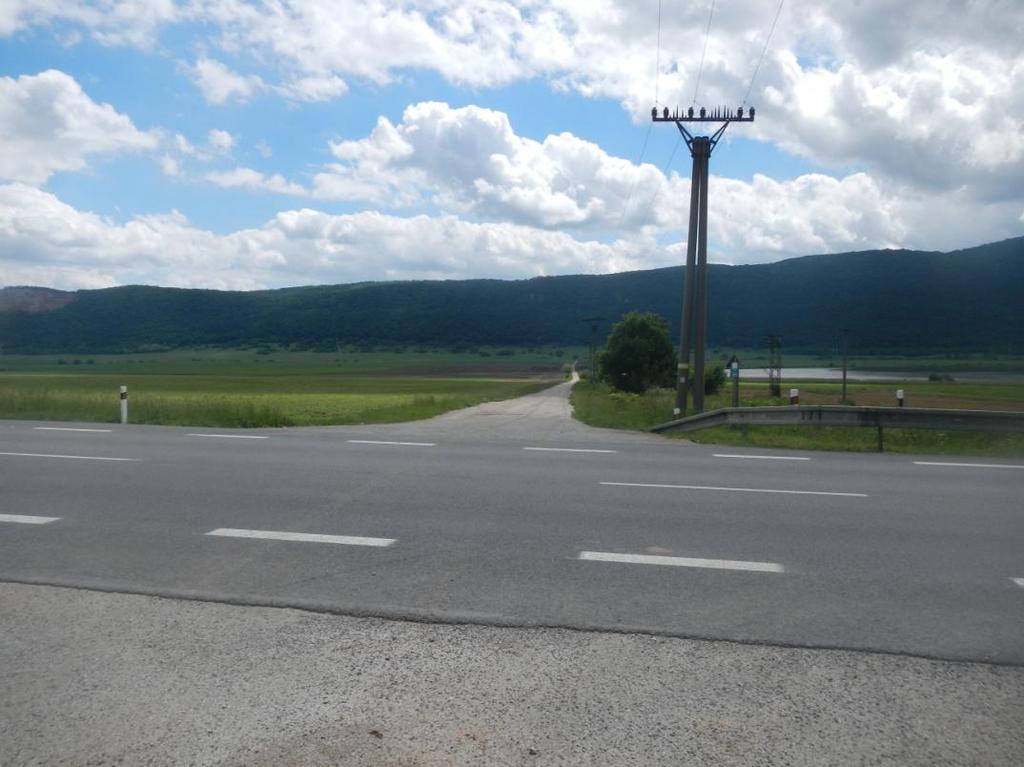 Bodové nechránené križovanie cykloturistickej trasy CM029 cez