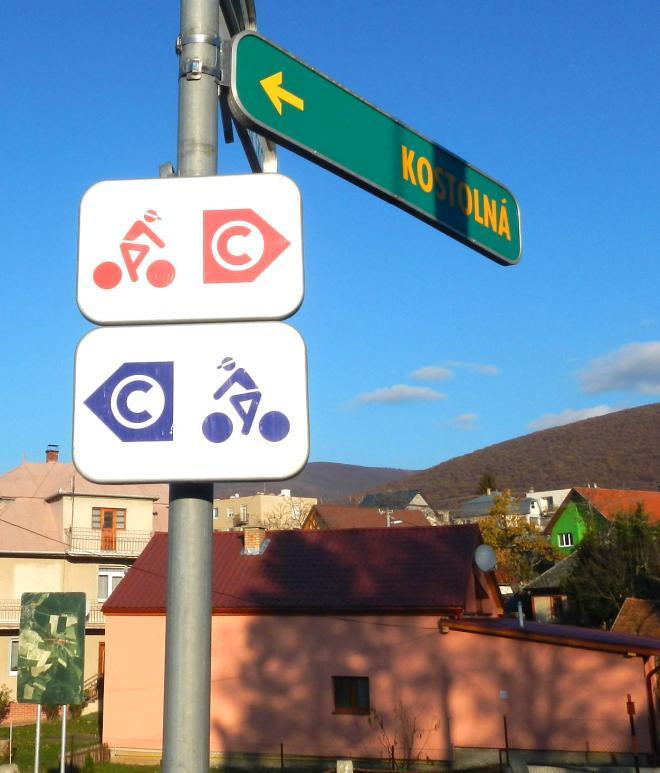 Cykloturistické značenie na