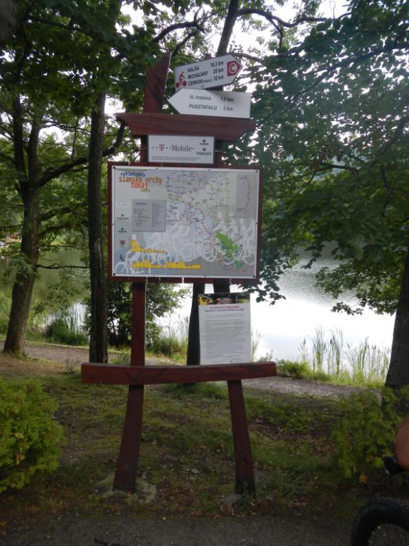 Informačná tabuľa pre cykloturistov