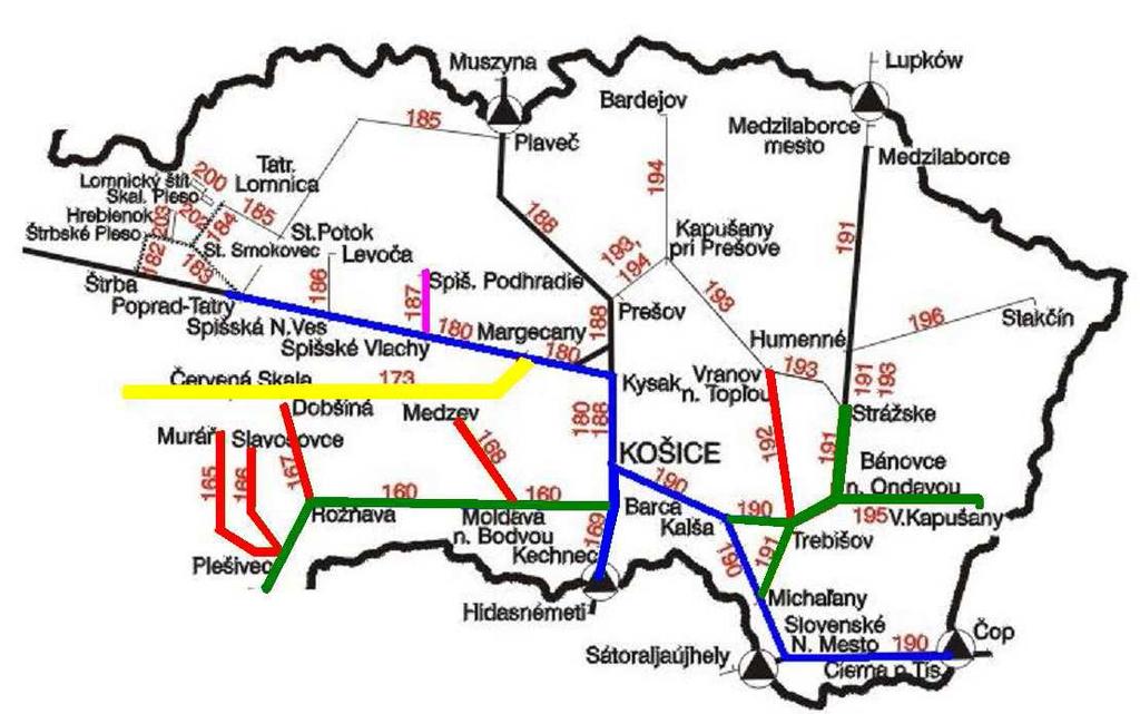 Železničnú dopravu zabezpečuje Železničná spoločnosť Slovensko a.s. (ZSSK).