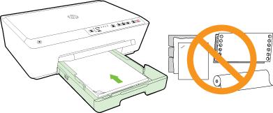 5. A papírt a nyomtatandó oldalával lefelé helyezze el, a tálca közepére.