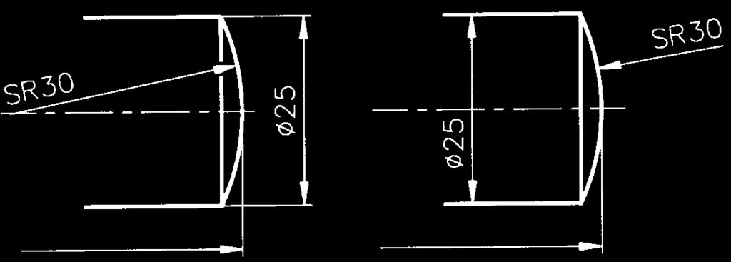 ábra Az esztergált alkatrészeken a normál méretezéstől eltérően azt a hornyot, amely egy adott átmérőhöz tartozik, csak a szélességével és átmérőjével kell megadni.