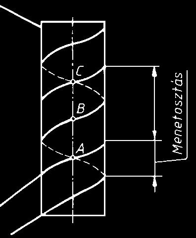 Nem határozza meg azonban annak sem a fajtáját sem a méretét. A csavarmenet jellemző adatait, méreteit méretvonalon külön meg kell adnunk 243. ábra 13