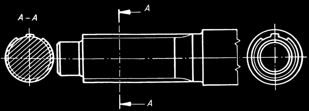 .3.1. Bordástengely ábrázolása A bordástengely hossztengelyére merőleges metszetében (vagy nézetében) legalább egy bordát és a szomszédos két hornyot kirajzoljuk, és a fejhenger vonalát a bordához