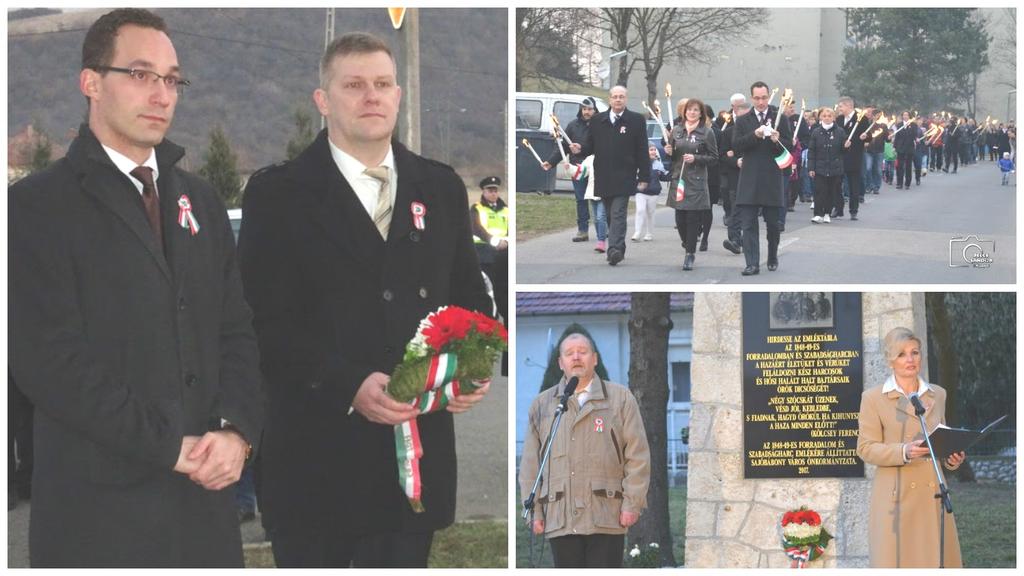 A gyermekeket felkészítő pedagógusok: Plósz Sándorné, Horváth Adrienn, Juhász Viktória és Szopkó István. Ünnepi köszöntőt dr. Szilva István Sajóbábony Város polgármestere mondott.