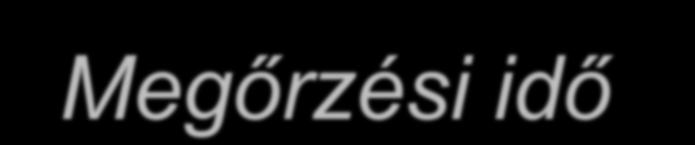 Dokumentumok és feljegyzések Megőrzési idő
