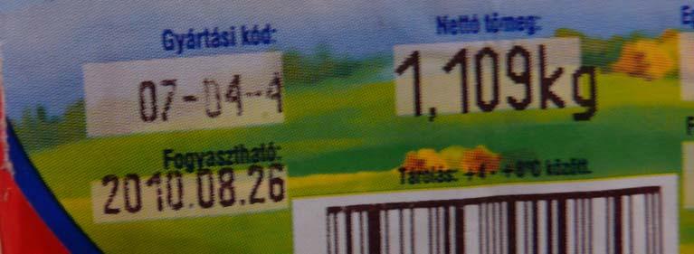 16. ábra. Fogyaszthatósági idő feltüntetése 3.