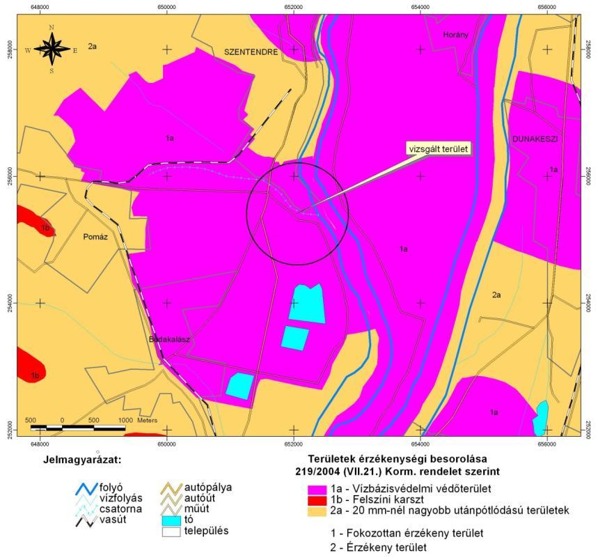 A vizsgált térség a Pilis-hegység DK-i peremén és a hozzá K-ről csatlakozó Duna völgy területén található. Területe 104-130 mbf közötti térszínnel, dombvidéki és folyóvölgyi területekkel jellemezhető.