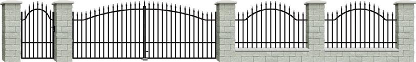 a kerítéstagot a kapuoszloppal vagy a személybejáróval összekötő