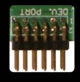 256 x 16 bites programmemória USRT JTAG nyomógombok