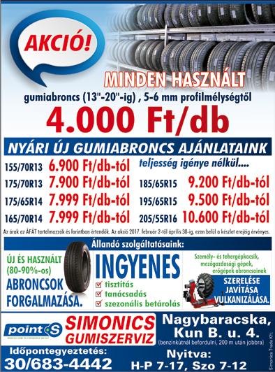 000 FT, NŐI KERÉK- PÁR 2 DB 2.000 FT/DB. ÉRD: BAJA, 79/428-319 ESTE Parapetes konvektor 2 db, 10.000 Ft eladó, szögvas kerítésoszlophoz, fele horganyzott 40 L 100 M-ig eladó.