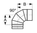 Schiedel Prima Plus Egyhéjú fémkémény rendszer belső Ø mm 80 100 113 120 130 140 150 18c ÁLLÍTHATÓ KÖNYÖK, 0-45 bekötő füstcsőhöz, száraz üzemben huzat hatása alapján működő üzemmódban Megrendelési