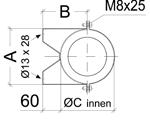 ICS Schiedel ICS Kettôsfalú nemesacél kéményrendszer Átmérő Ø mm 80 100 130 150 180 7a Normál falbilincs (50 mm) Faltáv: 50 mm Minimun 4 m-ként beépítendő Megrendelési szám 8721113091 8721115091