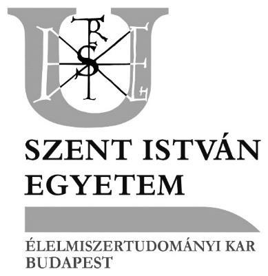 Élelmiszertudományi Kari Tanács 2017. január 27. 8 30 3. napirend. Oktatási ügyek.