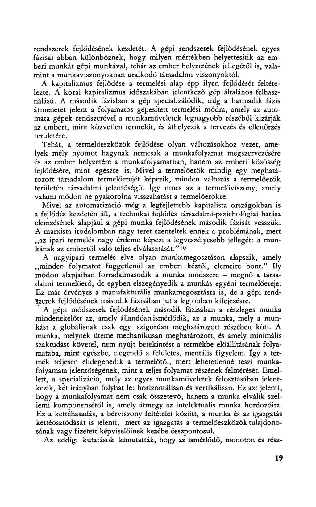 rendszerek fejlődésének kezdetét.