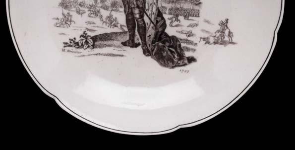 technikáját a porcelángyártásban. 1756-tól alkalmazta a mázfölötti fekete nyomott minta alkalmazását.