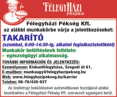 Alap angol nyelvtudás feltétel. Jel.: 06-70/607-0067 a n e t t. s u l y i @ a n d r e a s a g r o. c o m www.andreasagro.com KERTÉSZETBE női és férfi munkaerőt keresünk folyamatos munkára. Tel.