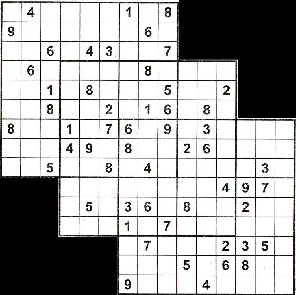 tripla SUDOKU: három