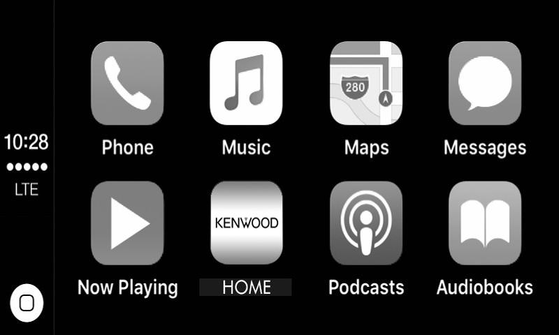 APPS Android Auto /Apple CarPlay/Mirroring ÑÑA CarPlay kezdőképernyőjén található kezelőgombok és elérhető alkalmazások Lehetősége van a csatlakoztatott iphone készülék alkalmazásainak használatára.