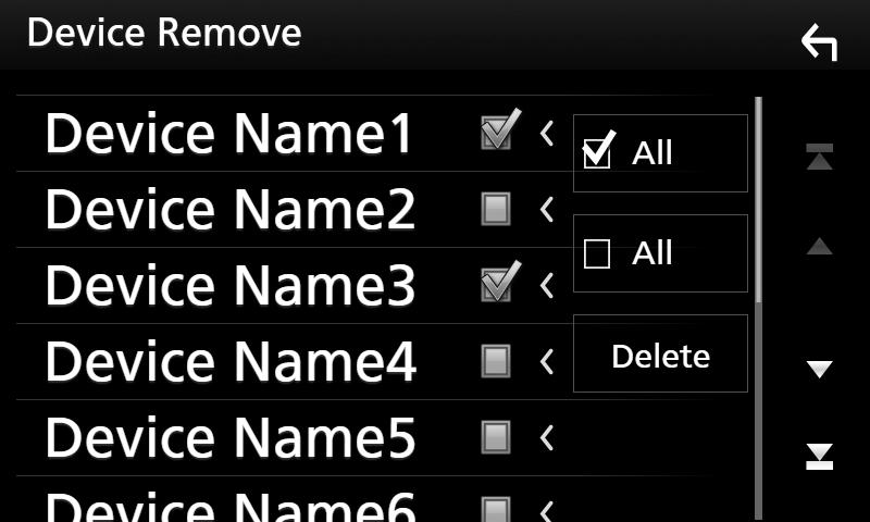 [ All] Törli az összes kijelölést. 3 Érintse meg a [Delete] gombot. hhmegerősítést kérő üzenet jelenik meg. 4 Érintse meg a [Yes] elemet.