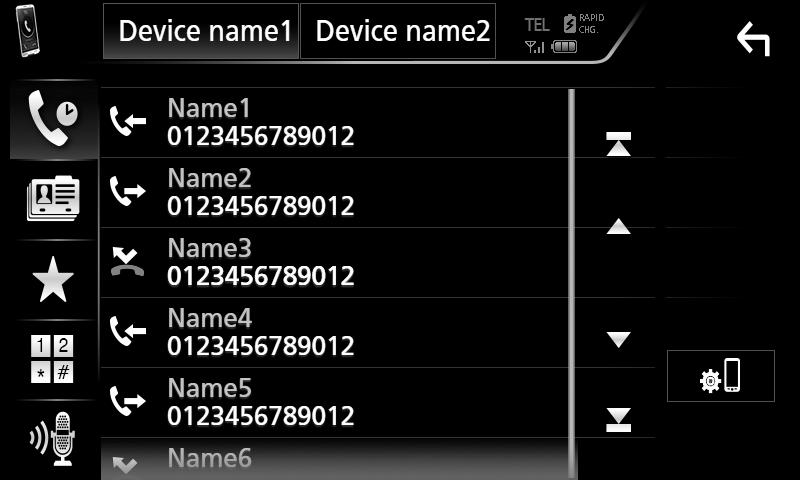 lehetséges. Csak az Apple CarPlay vagy Android Auto hang alapú vezérlés funkciója használható. ÑÑHívás indítása 1 Érintse meg a [Û] gombot.