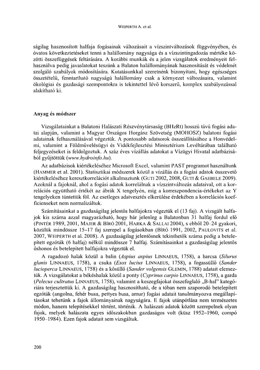 WEIPERTH A. et al.