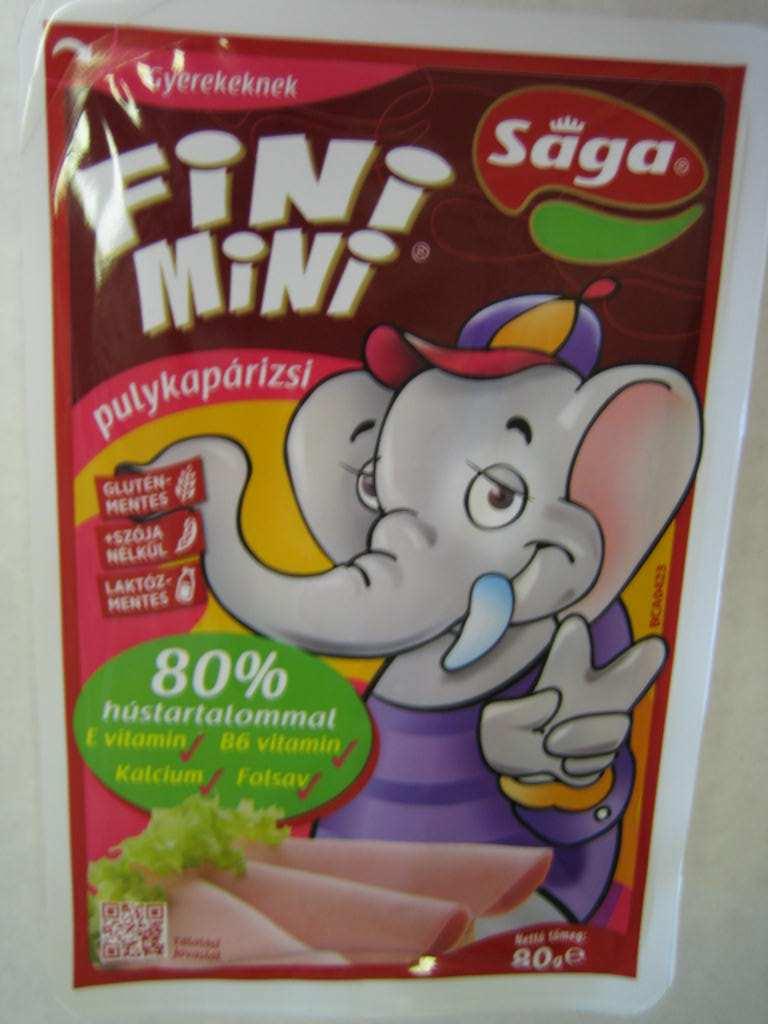 Saga FINI MINI pulykapárizsi 80 g Saga FINI MINI csirke mellsonka 70 g HERZ Gála