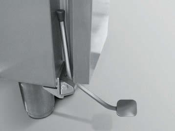 Kerékkészlet Gördítő keret A stabil (100 mm átmérőjű) kerekek használata gondoskodik a készülék könnyebb mozgathatóságáról, valamint megkönnyíti a padló