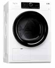 . Steamare HSX 80530 SUPRM R SZÁRÍTÓGÉPK LPTULJONSÁGOK Kondenzációs szárítógép, hőszivattyús technológia onnectivity (6th Sense Live alkalmazás): készülék és program- állapot figyelés,