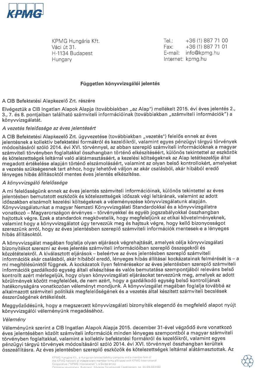 10. Az Alapra vonatkozó