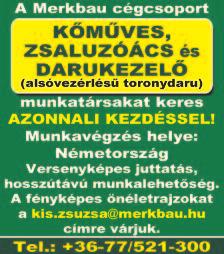 hu e-mail címre kérjük április 9-ig fényképes önéletrajzzal. ÁCS KŐMŰVES BURKOLÓ FESTŐ szakmunkásokat keresünk azonnali kezdéssel.