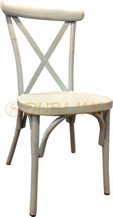DL SEVILLA Kültéri vintage szék, koptatott felületű, kültéri használatra alkalmas étteremi terasz szék. Rakásolható kültéri szék.