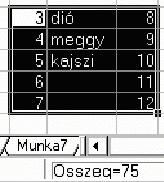 AZ EXCEL ALAPJAI 21 zést kapunk az állapotsorban a kijelölt cellák összegéről, illetve a kijelölt tartományon végrehajtható egyéb függvények eredményéről.