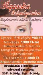 Czédula Imre tulajdonos Felelős vezető: Máté Jánosné (Zsuzsa) 06-30/664-2116 Szerkesztőség, hirdetésfelvétel: 5900 Orosháza, Könd u. 25. Tel.