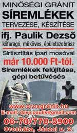 Külön köszönet Dr. Hudák János tanár úrnak, valamint a kardiológiai osztály orvosainak és nővéreinek a lelkiismeretes munkájukért. Ezúton mondunk köszönetet mindazoknak, akik utolsó útján elkísérték.