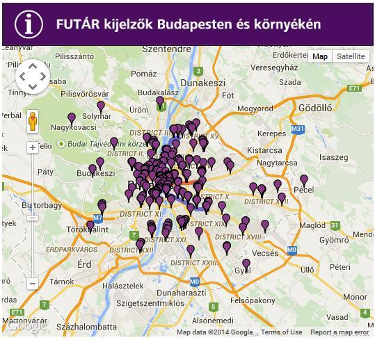 központhoz kötve, mobil alkalmazás 2350 járművön (busz,