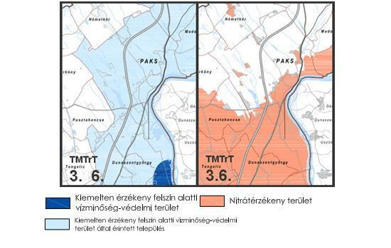 A sérülékeny távlati, Duna menti parti szűrésű vízbázisok a Bölcskei, Madocsai, Gerjen- Északi, Gerjen - Dombori, Fadd-Dombori, Bogyiszlói, Gemenc-Koppányi, Gemenc- Cimefoki, Bátai.