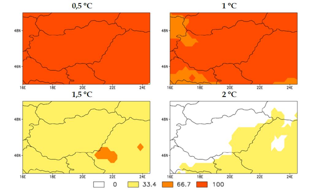 Európában 2003-ban a hőségnapok áldozatainak száma 26 ezer fő volt (LÁNG I. et al. 2007). Hazai klímapredikciós térképeket vizsgálva (1. 1.