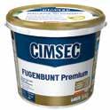 Fugázás Cementkötésû rugalmas fugázók Cimsec Prémium színes fugázó (Premium Fugenbunt) Kifutó termékek! A készlet erejéig!