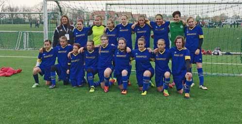 Női foci Az FC Dabas két játékosa az U 14-es Budapest-válogatottban