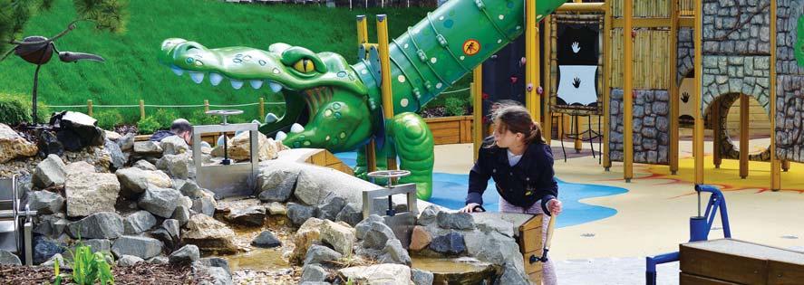 Az óriásvidrák és a Japán kert szomszédságában kapott helyet a Megújuló Energia Játszótér, ahol kicsik és nagyok játszva tanulhatják meg, hogyan tudnak kíméletesebben bánni a környezetünkkel.