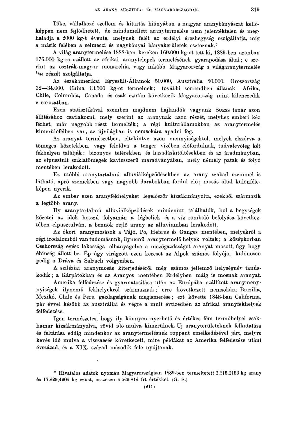 AZ ARANY AUSZTRIA- ÉS MAGYARORSZÁGBAN.