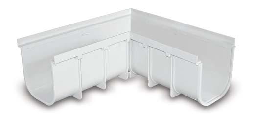 The parts of the system are straight modular element, end socket, outlet socket, right and left angle, insert element.